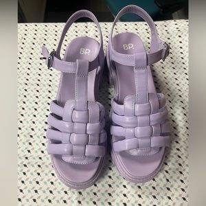 buy trent platform fisherman sandal back purple size 10 in women